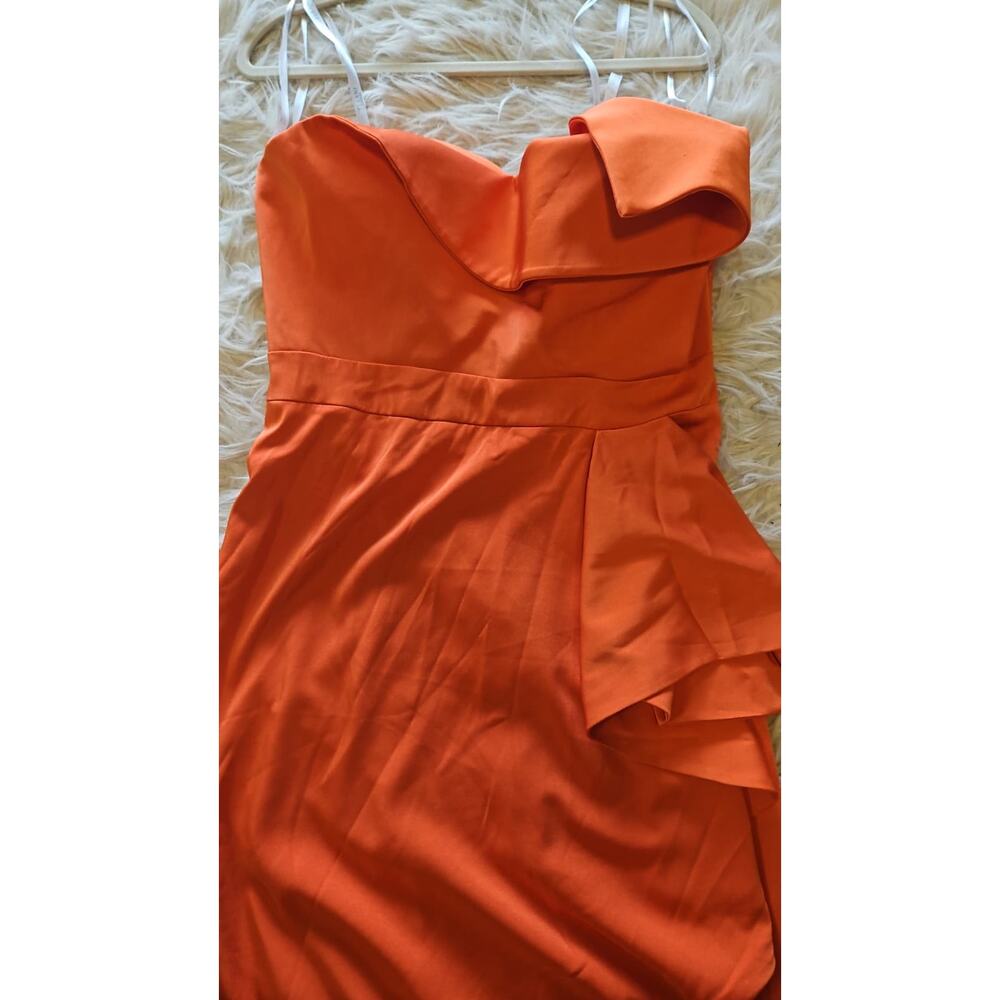 Terani Couture 251E4266 Asymmetric Ruffled Peplum Gown – Size 10 - Picture 3 of 8